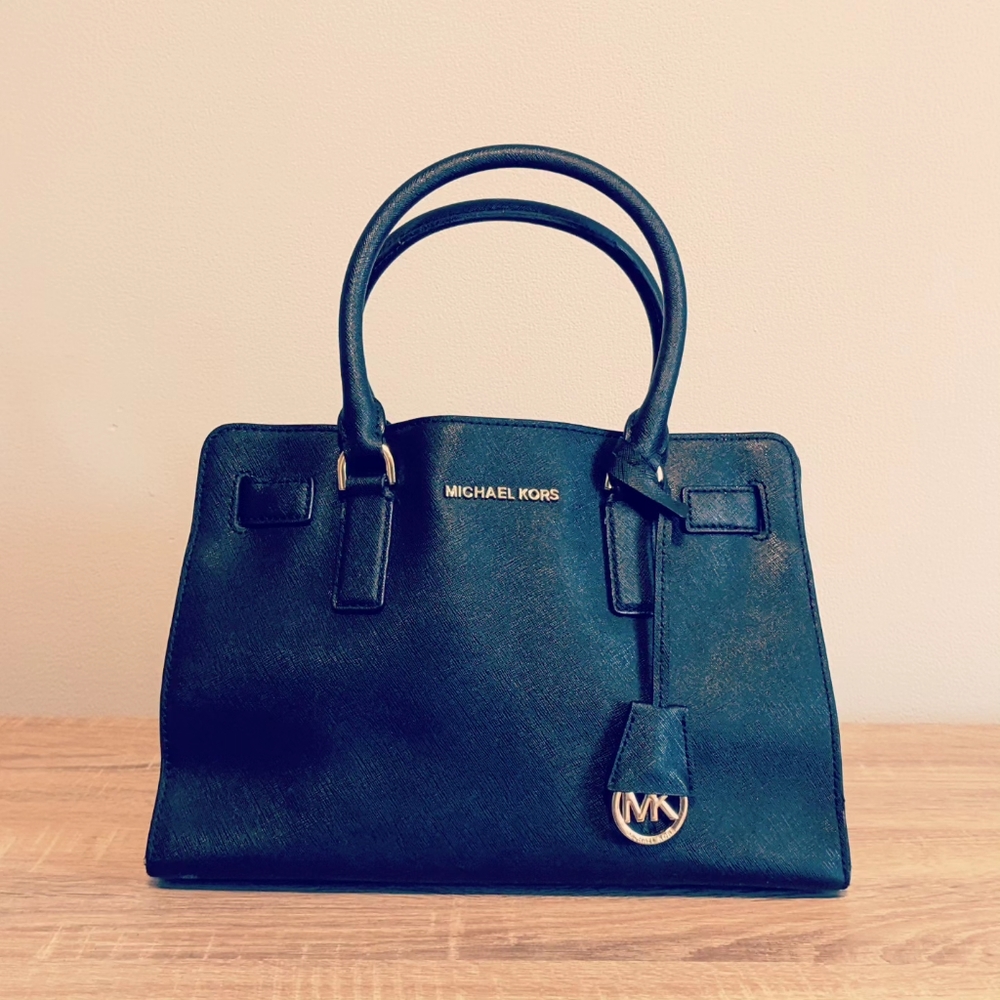 MICHAEL KORS Dillon Saffiano Leather Satchel & Wallet